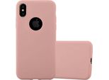 Custodia Cadorabo Per Apple Iphone Xs Max Custodia Protettiva In Rosa Custodia Per Cellulare Tpu Custodia In Silicone Cover