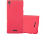 Cadorabo Copertura Protettiva Per Sony Xperia T3 In Rosso Custodia Per Telefono Cellulare Tpu Etui Cover Case