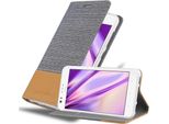 Cadorabo Custodia Per Htc Desire 10 Lifestyle / Desire 825 Custodia Protettiva In Grigio Custodia Per Cellulare Custodia A Libro Cover