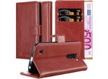 Cadorabo Cover Per Lg K10 2016 Cover Protettiva In Rosso Cellulare Cover Book Case Custodia