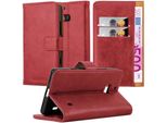Cadorabo Cover Per Nokia Lumia 929 / 930 Cover Protettiva In Rosso Cover Per Cellulare Cover Libro Custodia