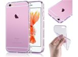 Cadorabo Custodia Per Apple Iphone 6 / 6S Custodia Protettiva In Viola Custodia Cover Tpu Silicone Strass Telefono Cellulare Custodia
