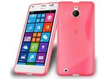Cadorabo Custodia Protettiva Per Nokia Lumia 850 Cover In Rosso Custodia Per Cellulare Tpu Custodia In Silicone