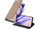 Cadorabo Custodia Per Zte Axon 7 Mini Custodia Protettiva In Marrone Custodia Per Cellulare Cover Chiusura Magnetica