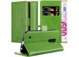 Cadorabo Cover Per Lg K10 2016 Cover Protettiva In Verde Cellulare Cover Libro Custodia Custodia