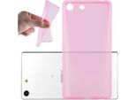 Cadorabo Custodia Per Sony Xperia M5 Custodia Protettiva In Rosa Custodia Protettiva In Silicone Tpu Cover