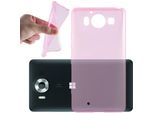 Cadorabo Custodia Per Nokia Lumia 950 Xl Custodia Protettiva In Rosa Custodia Protettiva In Silicone Tpu Cover