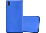 Cadorabo Custodia Protettiva Per Sony Xperia M4 Aqua Cover In Blu Custodia Del Telefono Cellulare Tpu Custodia In Silicone Cover Case