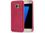 Cadorabo Custodia Protettiva Per Samsung Galaxy S7 Cover In Rosso Custodia Rigida Cover Per Telefono Cellulare Custodia In Ecopelle
