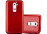 Cadorabo Custodia Per Lg G2 Cover Protettiva In Silicone Tpu Rosso Custodia Protettiva Cover