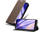 Cadorabo Custodia Per Samsung Galaxy J8 2018 Custodia Protettiva In Marrone Custodia Per Cellulare Cover Chiusura Magnetica