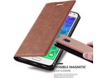 Cadorabo Custodia Per Samsung Galaxy Alpha Custodia Protettiva In Marrone Custodia Per Cellulare Cover Chiusura Magnetica