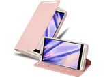 Cadorabo Custodia Per Cellulare Per Zte Axon 7 Custodia Protettiva In Rosa Cover Etui Book Case Booklet