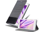 Cadorabo Custodia Per Sony Xperia T3 Custodia Protettiva In Grigio Custodia Per Cellulare Custodia A Libro Cover