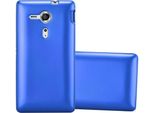 Cadorabo Custodia Protettiva Per Sony Xperia Sp In Blu Custodia Per Cellulare Custodia In Silicone Tpu Cover Case
