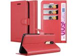 Cadorabo Custodia Per Xiaomi Redmi Pro Custodia Protettiva In Rosso Cellulare Custodia Cover Chiusura Magnetica