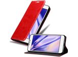 Cadorabo Custodia Per Asus Zenfone 4 Max (5,2 Pollici) Custodia Protettiva In Rosso Custodia Per Cellulare Cover Chiusura Magnetica