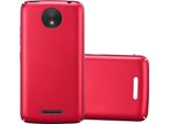 Cadorabo Cover Per Motorola Moto C Plus Cover Protettiva In Rosso Custodia Rigida Per Telefono Cellulare Cover Case