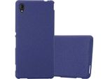 Cadorabo Custodia Protettiva Per Sony Xperia M4 Aqua Custodia In Blu Telefono Cellulare Tpu Etui Cover Case