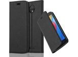 Cadorabo Custodia Per Motorola Moto C Custodia Protettiva In Nero Custodia Per Cellulare Custodia Cover Chiusura Magnetica