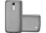 Cadorabo Custodia Protettiva Per Lg K10 2016 Cover In Grigio Custodia Per Telefono Cellulare Tpu Custodia In Silicone Cover Case
