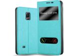 Cadorabo Custodia Protettiva Per Samsung Galaxy Note Edge Cover In Turchese Custodia Del Telefono Cellulare Custodia A Libro Custodia Cover