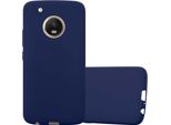 Cadorabo Custodia Per Motorola Moto G5 Plus Custodia Protettiva In Blu Custodia Per Cellulare Custodia In Silicone Tpu Cover