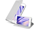 Cadorabo Custodia Per Cellulare Per Apple Iphone 6 Plus / 6S Plus Custodia Protettiva In Argento Cover Etui Book Case Booklet