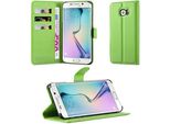 Cadorabo Custodia Per Samsung Galaxy S6 Edge Custodia Protettiva In Verde Custodia Per Cellulare Custodia Cover Chiusura Magnetica