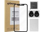 Cadorabo Pellicola Blindata Per Apple Iphone X / Xs Pellicola Protettiva A Schermo Intero In Vetro Temperato Nero Screen Protector