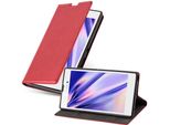 Cadorabo Custodia Per Sony Xperia T3 Custodia Protettiva In Rosso Custodia Per Cellulare Custodia Cover Chiusura Magnetica