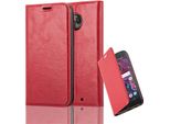Cadorabo Custodia Per Motorola Moto X4 Custodia Protettiva In Rosso Custodia Per Cellulare Cover Chiusura Magnetica