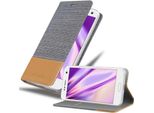 Custodia Cadorabo Per Zte Blade V8 Custodia Protettiva In Grigio Custodia Per Cellulare Custodia A Libro Cover
