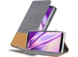Cadorabo Custodia Per Cubot J3 Custodia Protettiva In Grigio Custodia Per Cellulare Custodia A Libro Cover