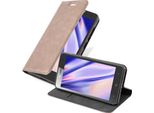 Cadorabo Custodia Per Zte Blade L7 Custodia Protettiva In Marrone Custodia Del Telefono Cellulare Custodia Cover Chiusura Magnetica