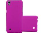 Cadorabo Custodia Protettiva Per Lg X Power In Rosa Custodia Rigida Per Telefono Cellulare Cover