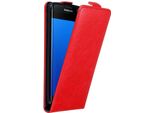 Custodia Cadorabo Per Samsung Galaxy S7 Edge Custodia Protettiva In Rosso Custodia Flip Per Telefono Cellulare Custodia Cover
