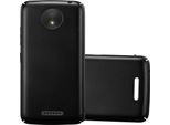Cadorabo Cover Per Motorola Moto C Plus Cover Protettiva In Nero Custodia Rigida Custodia Cover Per Telefono Cellulare