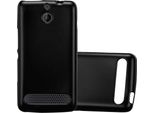 Cadorabo Custodia Protettiva Per Sony Xperia E1 Cover In Nero Custodia Per Telefono Cellulare Tpu Custodia In Silicone Cover Case