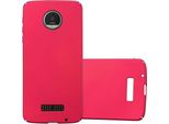 Cadorabo Cover Per Motorola Moto Z Cover Protettiva In Rosso Custodia Rigida Cover Per Telefono Cellulare