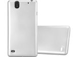Cadorabo Copertura Protettiva Per Sony Xperia C4 In Argento Custodia Del Telefono Cellulare Custodia In Silicone Tpu Custodia Cover