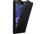 Custodia Cadorabo Per Sony Xperia Z3 Cover Protettiva In Nero Custodia Flip Per Telefono Cellulare Custodia Cover