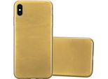 Custodia Cadorabo Per Apple Iphone Xs Max Custodia Protettiva In Oro Custodia Protettiva In Silicone Tpu Cover