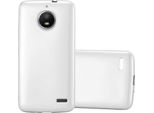 Cadorabo Cover Protettiva Per Motorola Moto E4 In Argento Custodia Del Telefono Cellulare Tpu Custodia In Silicone Custodia Cover