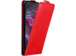 Custodia Cadorabo Per Motorola Moto X4 Custodia Protettiva In Rosso Custodia Flip Per Telefono Cellulare Custodia Cover