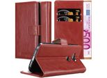 Cadorabo Custodia Per Huawei Ascend G7 Plus / G8 / GX8 Custodia Protettiva In Rosso Custodia Per Cellulare Custodia A Libro Custodia Custodia