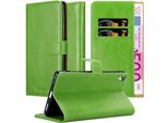 Cadorabo Cover Per Sony Xperia Xa Ultra Cover Protettiva In Verde Cover Per Cellulare Custodia Libro Custodia