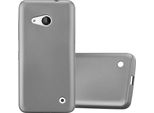 Cadorabo Custodia Protettiva Per Nokia Lumia 550 Cover In Grigio Custodia Per Cellulare Custodia In Silicone Tpu Cover Case