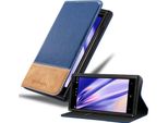 Cadorabo Cover Per Nokia Lumia 929 / 930 Cover Protettiva In Blu Shandy Cover Libro Custodia In Similcuoio