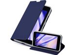 Cadorabo Custodia Per Cellulare Per Nokia Lumia 640 Custodia Protettiva In Blu Cover Etui Book Case Booklet